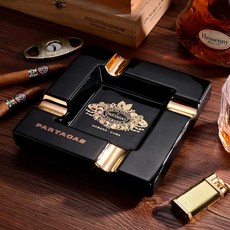 시가 재떨이 도자기 꽁초통 세라믹 재털이 가정용 인테리어, 1개, 6. 금색 파트가스