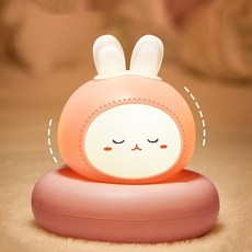락톡마켓 귀여운 충전식 애니멀 미니무드등 터치식 수면 수유등, 토끼