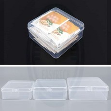 따뜻한잡화점 사각 투명 케이스 8.5-10.5cm 낚시소품케이스 악세서리보관함, 9.5cm, 1개