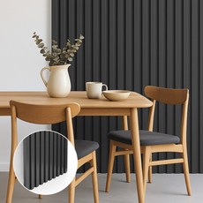 데코앤필름 붙이는 PS 템바보드 사각 습기에 강한 접착식 DIY 셀프 인테리어 패널, 1개, 진그레이 40cmx120cm