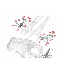 MT09 後座腳踏組 2021-2023適用 CNC鋁合金 乘客腳踏 後座腳踏, Motorcycle