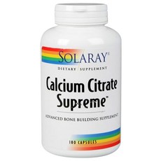 SOLARAY 檸檬酸鈣膠囊, 180顆, 1罐