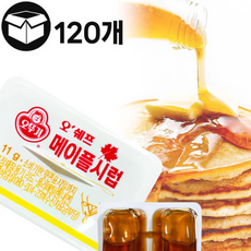 오쉐프 메이플시럽BOX 오뚜기 일회용 디스펜팩, 72개, 7L