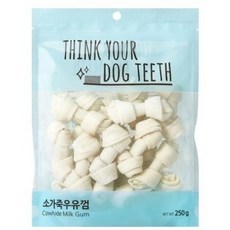 띵크유어도그티 강아지 우유껌 소형 18P, 소가죽, 250g, 1개