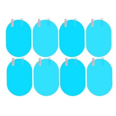 방수 필름 윈도우 글래스 안티포그 반사방지 스티커 자동차 백미러, 1개, 3. 8pcs blue