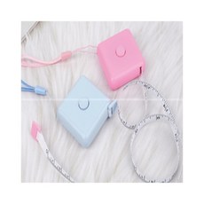 스몽비 2M 휴대용 줄자 낚시줄자, 화이트, 1