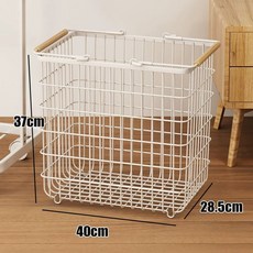 책가방 정리대 학원 만화책보관함 정리 가방장 철제 이동식, 1개, G. 나무 손잡이 바구니