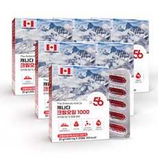 캐나다 크릴 오일 인지질 56 1000mg, 6개, 30g, 30정