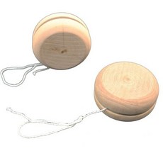 木製 DIY彩繪 溜溜球 yoyo球 童玩, 1個