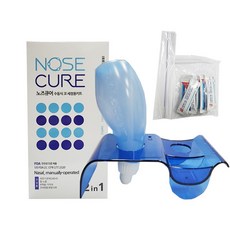 노즈큐어 코세정기 키트 거치대 분말10포 세척솔 포함, 1개