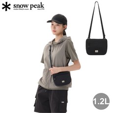 snow peak Cample 口袋斜掛小包 1.2L 黑色