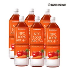 NFC 착즙 원액 ABC 주스 쥬스 사과 비트 당근 클렌즈 과채주스, 1L, 6개