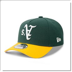 New Era Oakland Athletics 帽, 綠, 1個