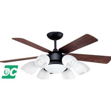 （修一）穩帝士吊扇 吊扇52吋 平光黑 吊扇燈 52吋 6 1 夜燈 【付定時四段遙控】 台灣製造