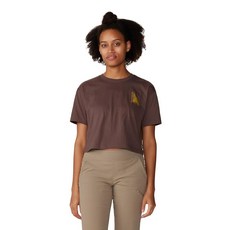Mountain Hardwear 여성용 아웃도어 그래프 박시 크롭 W S/S 등나무 XL