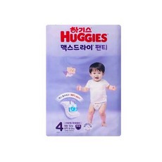 하기스 2025 맥스드라이 팬티형 기저귀 남아용 대형, 4단계, 52매