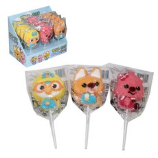 뽀로로 친구들 루피 에디 마시멜로 롤리팝 12개 한박스, 40g