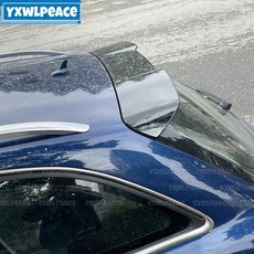 ABS 소재 리어 루프 스포일러 트렁크 립 윙 바디 키트 아우디 A4 B8 올로드 아반트 08-15 호환, 카본 룩