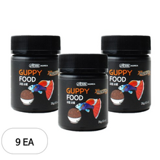 이스타 구피 사료, 35g, 9개