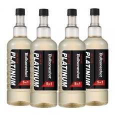 [불스원] 5in1 불스원샷 THE NEW 플래티넘 연료첨가제 500mlX4개입 휘발유, 경유(총4병)★BEST 사계절팩 57%할인★, 500ml