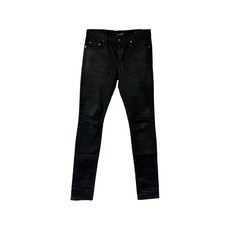 생 로랑 중고 coated jeans