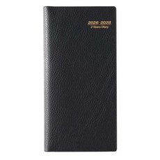 三年日記本 2026-2028 簡約設計 優質紙張 書寫流暢 方便攜帶, 黑色, 1個