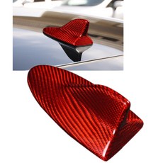 紅色 光亮 乾碳 真碳纖維 真卡夢 車頂 鯊魚鰭 天線罩 天線蓋 裝飾蓋 適合 07-14 GS350 GS450h
