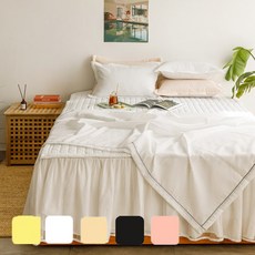 SS 시어서커 5컬러 냉감 누빔이불패드세트 샤를