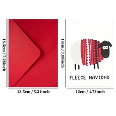 嗨購 冬日溫馨趣味節日卡片 諧音梗創意可愛耶誕禮物祝福賀卡, 1個