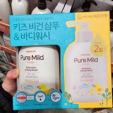 코스트코 유아 올인원 바디 워시 샴푸 오가니스트 키즈 샴푸앤바디워시 비건 샴푸 바디워시 겸용, 1개, 1.43L