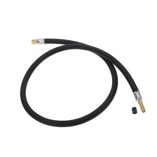 REPAIROCK 타이어 팽창기 연장 튜브 에어 펌프 연장 호스 어댑터 타이어 밸브 자동차 오토바이 자전거 내구성 고무 90cm(35.5인치) M8x0.8 7mm ID 블랙 자