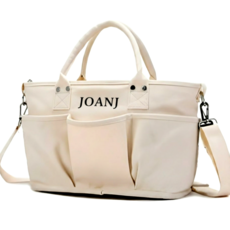 조앤제이 가벼운 10포켓 유모차호환 국민 기저귀가방 + 스트랩 세트, 크림화이트