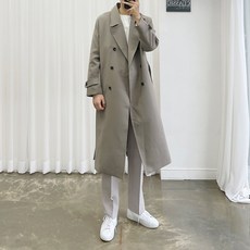 아도르클래식 트라이 오버핏 커플 트렌치 비조 더블 봄 가을 코트