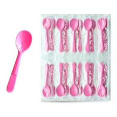 생활을그리다 8.5cm 개별포장 핑크 미니미니 스푼, 100개입, 1개