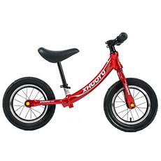 BIKEONE MINI17鋁合金平衡自行車12吋學步車滑步車童車打氣胎控制方向三色選擇, 紅色, 1個, 12吋