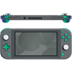 엑스트림레이트 카멜레온 그린 퍼플 광택 교체 ABXY 홈 캡처 플러스 마이너스 키 Dpad L R ZL ZR 트리거 닌텐도 스위치 라이트용 도구가 포함된 풀 세트 버튼 수리 키트, Chrome Gold