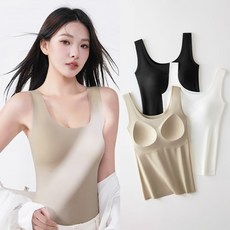 컴포트 캡나시 브라탑 런닝 캡내장 나시 일체형 히트탑 러닝
