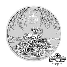皇家典藏 2025蛇年 1/2盎司銀幣, 1枚入