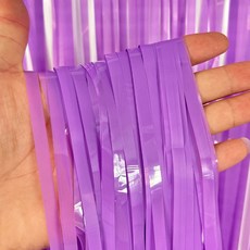 피플스파티 마카롱 은박수술커튼, 4개, 퍼플