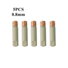 3 개대 MB15AK 15Ak 코팅 보호 노즐 0.81.01.2mm MIG 토치 가스 팁 홀더 15AK MAG 용접, 5pcs 0.8mm Tip