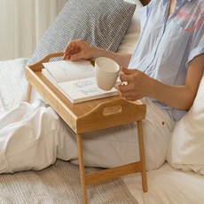 랄라온 좌식테이블 노트북테이블, 우드