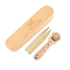 나무 롤러 프레스 퀼팅 도구 재단사 클래퍼 편평 DIY 바느질 벽지 패브릭 장식 액세서리, 06 type 6, 1개