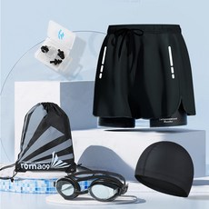 YioYcc 남자수영복바지 5부 사각 수영복 5종세트 빅사이즈수영복