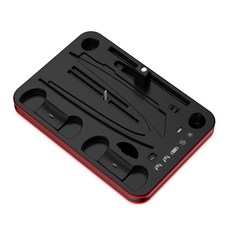 GS 3C 全機型 通用 PS5 Pro/Slim/Portal 散熱底座 支架 控制器手把充電 RGB燈光 收納立架, 黑色, 1個, PS5全機型適用