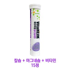 비타하임 발포 비타민 칼슘+마그네슘+비타민D, 15정, 2개