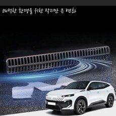 그랑콜레오스 리어 시트 하단 송풍구커버 에어밴트 커버몰딩, 블랙, 리어송풍구