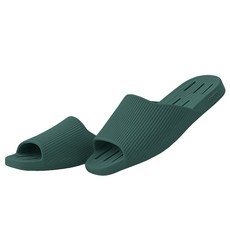 코에르 고급 프리미엄 발리콘 욕실화 미끄럼방지 슬리퍼, 딥그린(Deep Green)