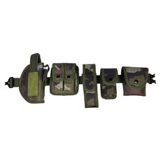 快速反應腰帶兒童戰術腰帶配件包多功能腰封套裝戶外男孩玩具加厚戶外多功能戰術腰封戰術腰帶 多功能腰封套裝 快拆按扣訓練腰帶, 叢林迷彩6件套(5個包+1條腰帶-配置如, 1個