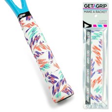 그립 잡기 - 테니스 라켓 테이프 미끄럼 방지/속건 오버 프리컷 배드민턴 그립과 마감, 1 Grip, 4 Cascade, 1개