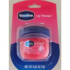 Vaseline 凡士林 Lip Therapy 玫瑰護唇膏, 1個, 凡士林玫瑰瓶裝護唇膏7g(粉)